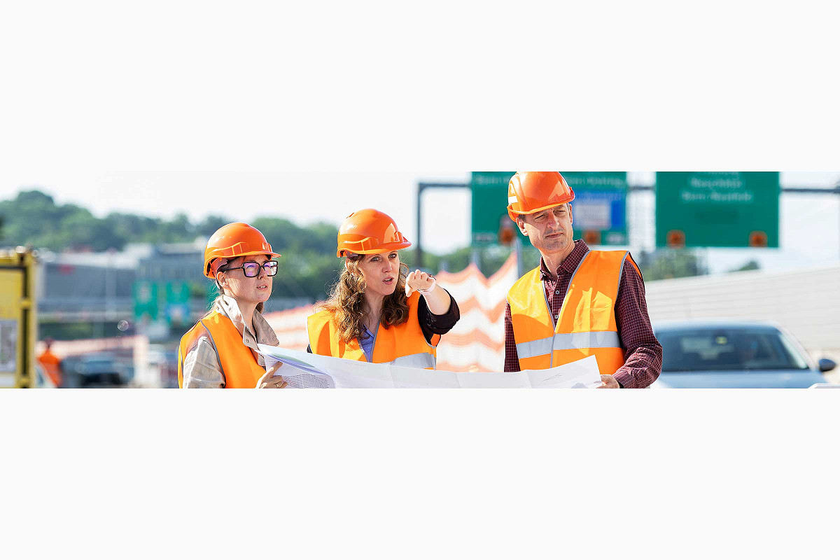 Fürs Employer-Branding vom ASTRA durfte ich auf einen Autobahn-Baustelle fotografieren