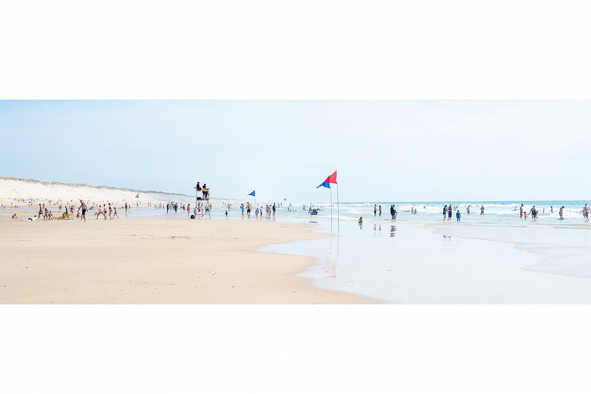 Strandleben von Hourtin Plage, Frankreich von Sandra Stampfli fotografiert.