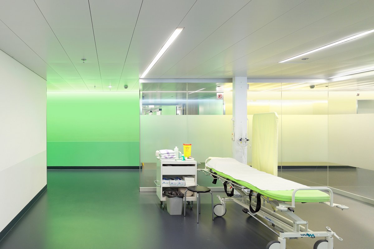 Inselspital Intensivstation Architekturaufnahme