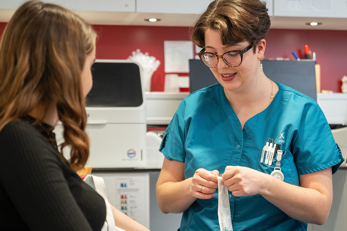 Im Labor der Gemeinschaftspraxis Morillon