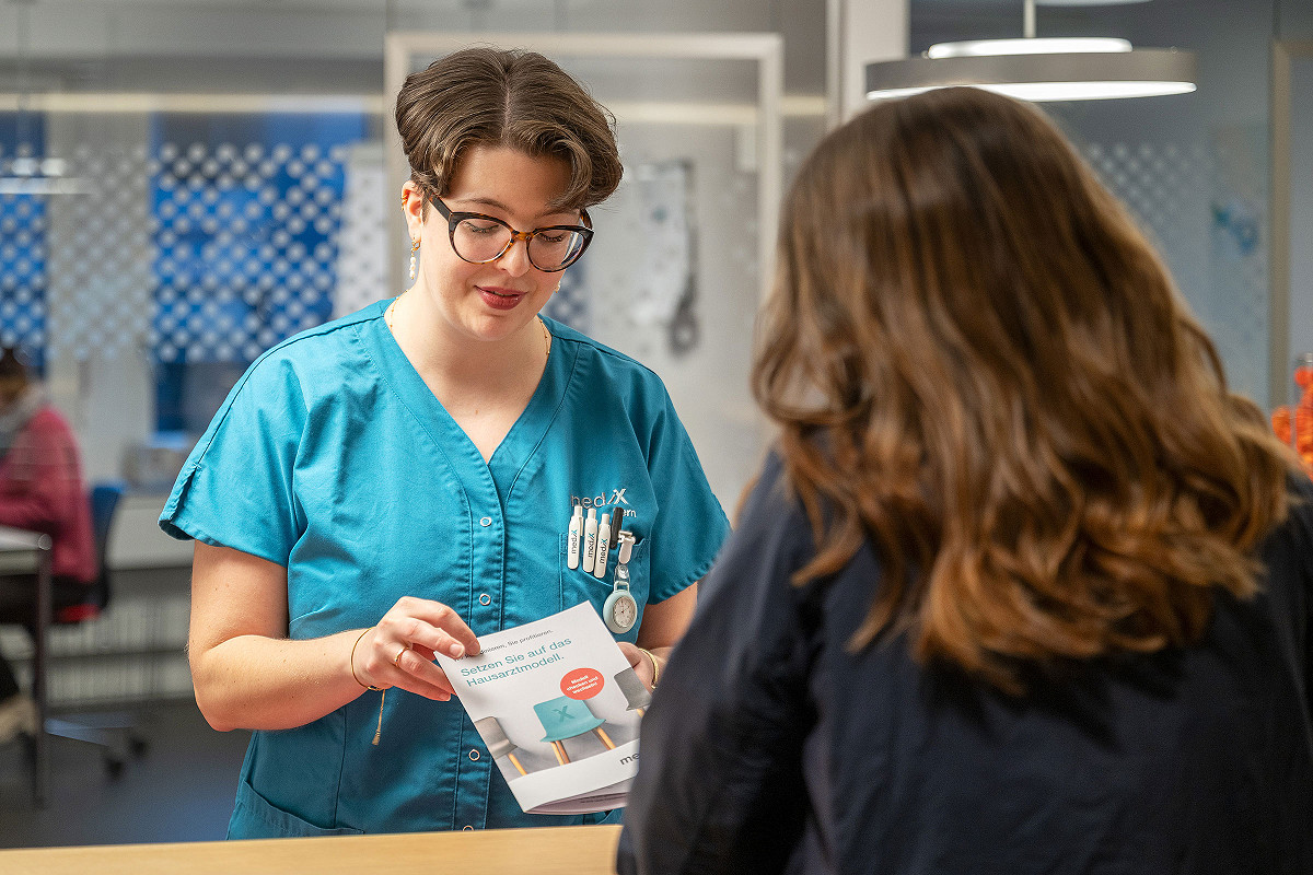 Empfang in der Gemeinschaftspraxis Morillon